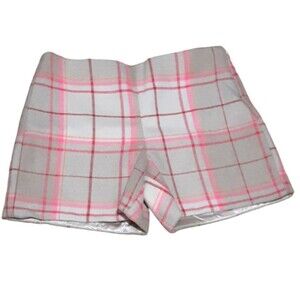GAP Kids  Beige Pink Plaid Wool Blend Girls Shorts 18 Plus